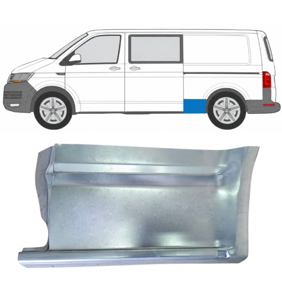 Reperaturka błotnika tylnego do Volkswagen Transporter T6 2015-2024 / Lewa 17151