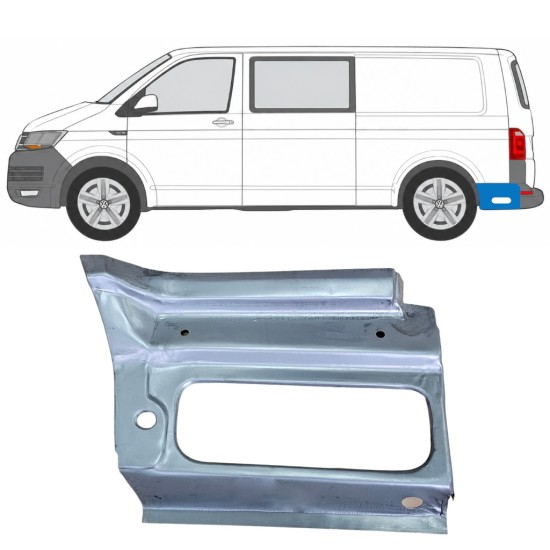 Reperaturka błotnika tylnego do Volkswagen Transporter T6 2015-2024 / Lewa 17190