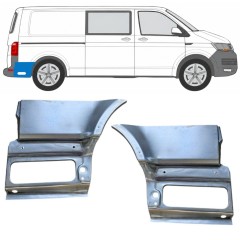 Reperaturka błotnika tylnego część dolna za kołem do Volkswagen Transporter T6 2015-2024 / Lewa+Prawa 17202