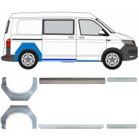Reperaturka progu + błotnika tylnego do Volkswagen Transporter T6 2015-2024 17137