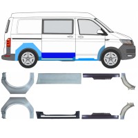 Reperaturka progu + błotnika tylnego do Volkswagen Transporter T6 2015-2024 17135