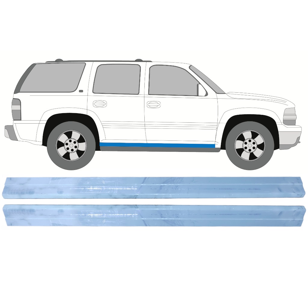 Reperaturka Progu Do Chevrolet Tahoe 1999-2006 / Lewa = Prawa (Symetryczny) / Zestaw 9744