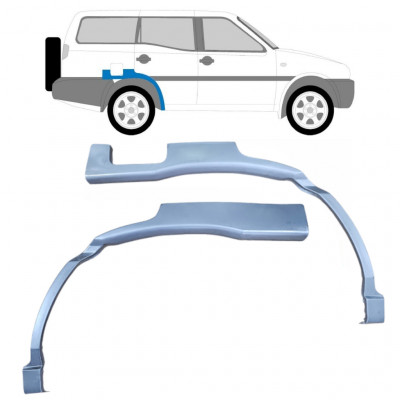 Reperaturka błotnika tylnego do Nissan Terrano 1993-1999 / Lewa+Prawa / Zestaw 10574