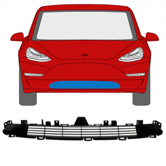 Grill do Tesla Model 3 2017-2023 12459