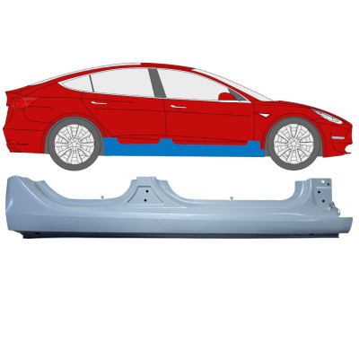 Pełny próg do Tesla Model 3 2017-2023 / Prawa 17286