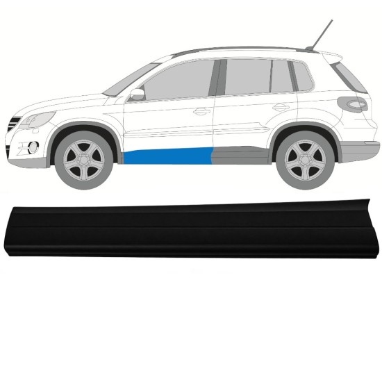 Listwa boczna drzwi do Volkswagen Tiguan 2007-2016 / Lewa 17062