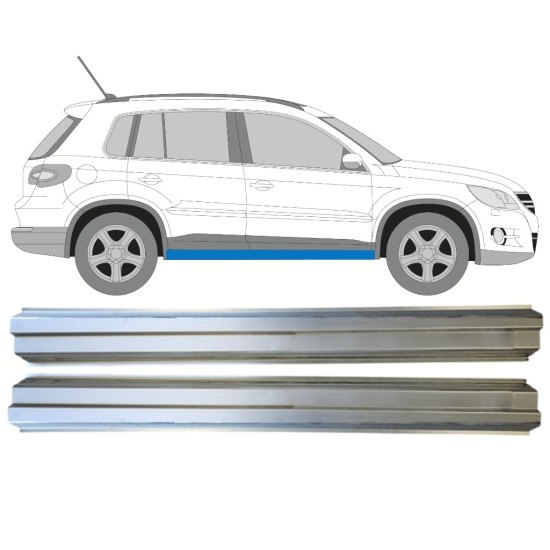 Reperaturka progu do Volkswagen Tiguan 2007-2016 / Lewa+Prawa / Zestaw 14774 Reperaturka progu do Volkswagen Tiguan 2007-2016 / Lewa+Prawa / Zestaw 14774