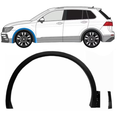 Listwa boczna błotnika przedniego do Volkswagen Tiguan 2016-2024 R-Line / Lewa / Zestaw 14853