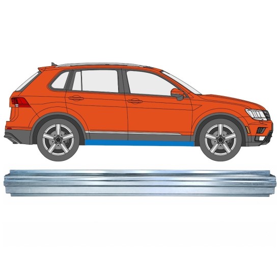 Reperaturka progu do Volkswagen Tiguan 2016-2024 / Prawa 17217