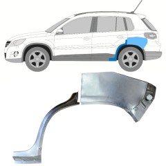 Reperaturka błotnika tylnego do Volkswagen Tiguan 2007-2016 / Lewa / Zestaw 15788