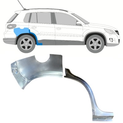 Reperaturka błotnika tylnego do Volkswagen Tiguan 2007-2016 / Prawa / Zestaw 15787