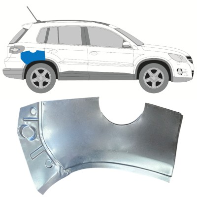 Reperaturka błotnika tylnego część górna do Volkswagen Tiguan 2007-2016 / Prawa 15785