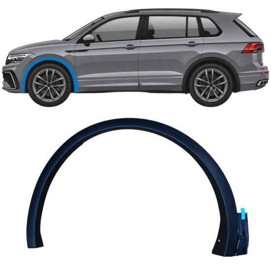 Listwa boczna błotnika przedniego do Volkswagen Tiguan 2020-2024 R-Line / Lewa 17064