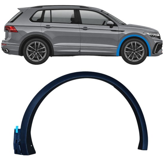 Listwa boczna błotnika przedniego do Volkswagen Tiguan 2020-2024 R-Line / Prawa 17063