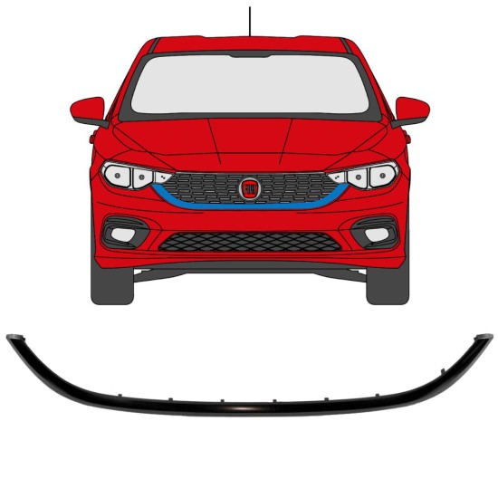 Ramka grilla do Fiat Tipo 2016- 16193