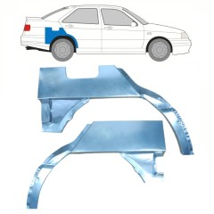 Reperaturka błotnika tylnego do Seat Toledo I 1991-1999 / Lewa+Prawa / Zestaw 10804