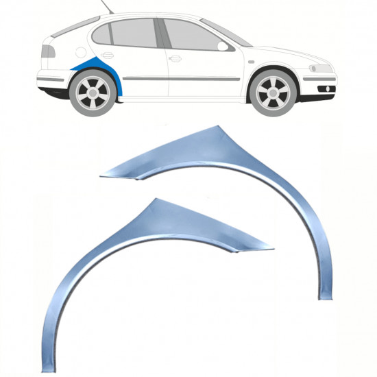 Reperaturka błotnika tylnego do Seat Toledo Leon 1999-2006 / Lewa+Prawa / Zestaw 10454