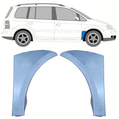 Reperaturka błotnika przedniego do Volkswagen Touran 2003-2010 / Lewa+Prawa / Zestaw 9737