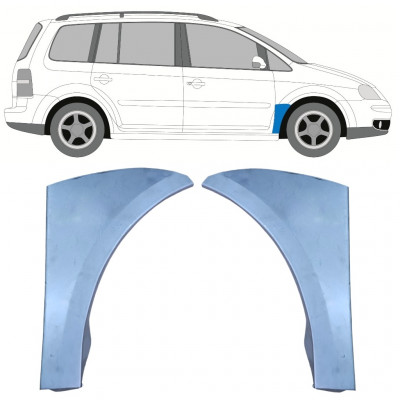 Reperaturka błotnika przedniego do VW Touran 2003-2015 / Lewa+Prawa / Zestaw 9737