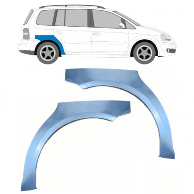 Reperaturka błotnika tylnego do VW Touran 2003-2015 / Lewa+Prawa / Zestaw 9202