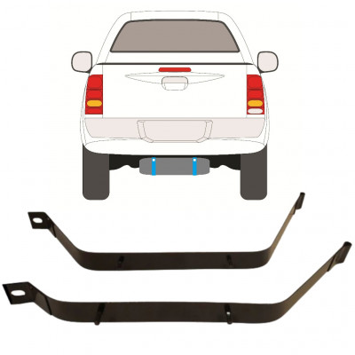 Obejmy zbiornika paliwa do Toyota Hilux 2005-2015 9386