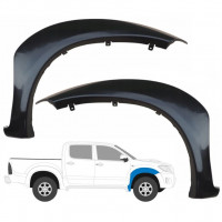 Listwa boczna błotnika przedniego do Toyota Hilux 2005-2015 / Lewa+Prawa / Zestaw 9476