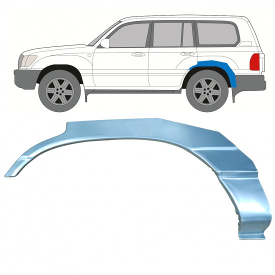 Reperaturka błotnika tylnego do Toyota Land Cruiser 1998-2007 / Lewa 8983