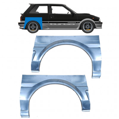 Reperaturka błotnika tylnego do Toyota Starlet 1984-1989 / Lewa+Prawa / Zestaw 10279