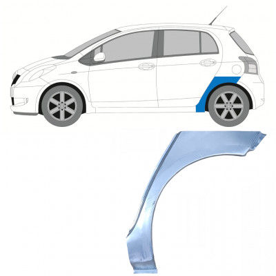 TOYOTA YARIS 2006-2011 5 DRZWIOWY REPERATURKA BŁOTNIKA TYLNEGO / LEWA STRONA