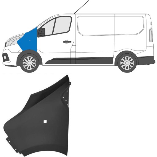 Błotnik przedni do Renault Trafic 2014- 2014-2021 / Lewa 17102