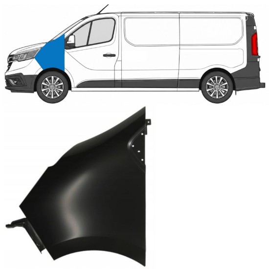 Błotnik przedni do Renault Trafic 2014- 2021-2026 / Lewa 17105