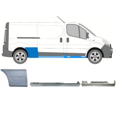 Zestaw reperaturek do Renault Trafic 2001-2014 / Prawa / 11104