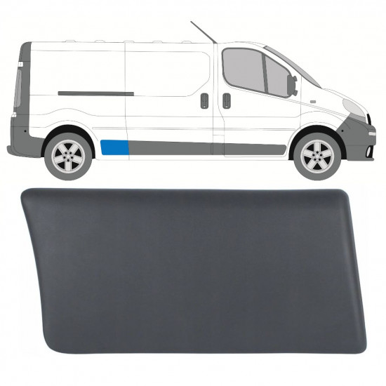 RENAULT TRAFIC 2001-2014 TYLNY TYLNY BŁOTNIK LISTWA BOCZNA / PRAWA STRONA