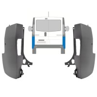 Narożnik zderzaka tylnego do Renault Trafic 2001-2014 / Lewa+Prawa / Zestaw 9944
