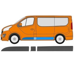 Listwa boczna do Renault Trafic 2014- / Lewa / Zestaw 11257