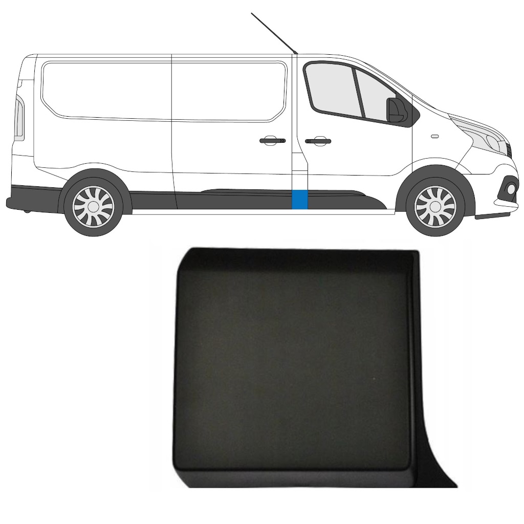RENAULT TRAFIC MK3 2015-22 Vivaro B Trim B Pillar Bulkhead Set