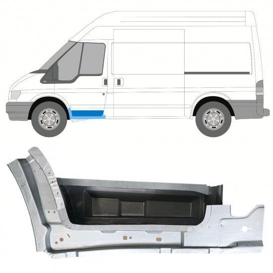 Reperaturka progu stopnia przedniego wewnętrzna do Ford Transit 2000-2013 / Lewa 8257