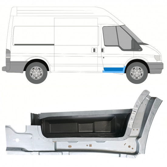 Reperaturka progu stopnia przedniego wewnętrzna do Ford Transit 2000-2013 / Prawa 8256