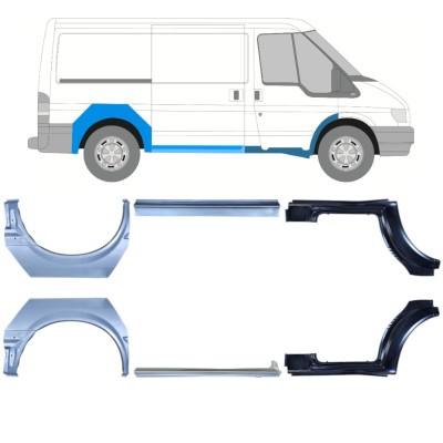 Zestaw reperaturek do Ford Transit 2000-2013 / Lewa+Prawa / 15024