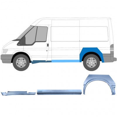 FORD TRANSIT 2000-2013 KRÓTKI ROZSTAW OSI PANEL NAPRAWCZY / ZESTAW / LEWA STRONA