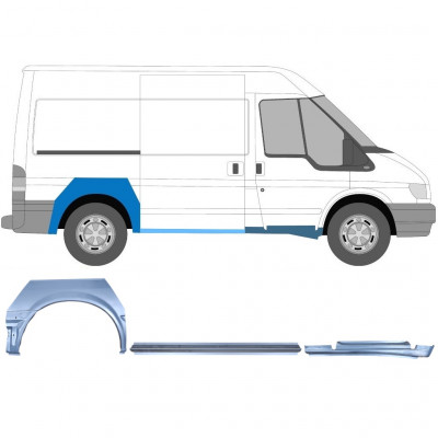 FORD TRANSIT 2000-2013 KRÓTKI ROZSTAW OSI PANEL NAPRAWCZY / ZESTAW / PRAWA STRONA