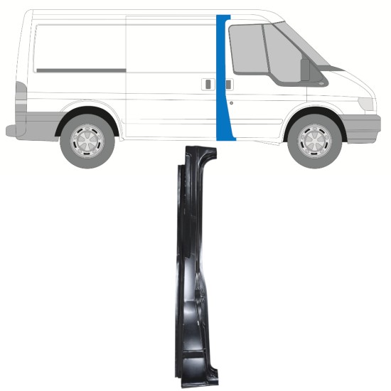 Reperaturka słupka do Ford Transit 2000-2013 / Prawa 16061