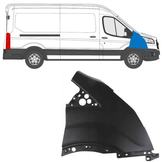 Błotnik przedni do Ford Transit 2014- 2014-2019 / Prawa 17092