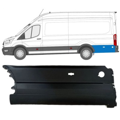 Listwa boczna błotnika tylnego za kołem do Ford Transit 2014- / Lewa 14677