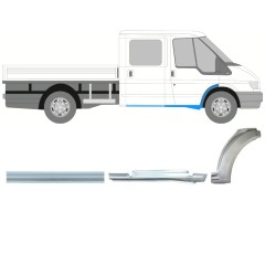 Reperaturka progu + błotnika przedniego do Ford Transit 2000-2013 / Prawa / Zestaw 9923