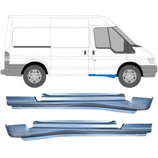 Reperaturka progu drzwi przednich do Ford Transit 2000-2013 / Lewa+Prawa / Zestaw 10622