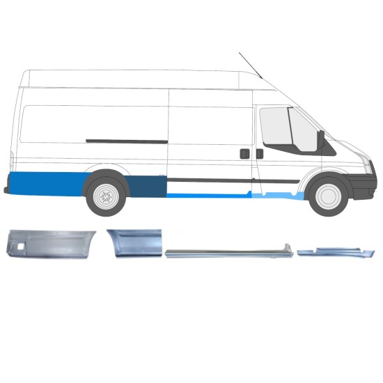 Zestaw reperaturek do Ford Transit 2000-2013 / Prawa / 14683