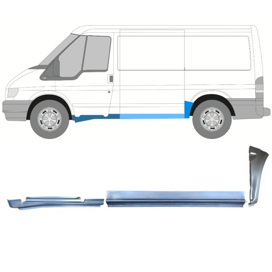 Zestaw reperaturek do Ford Transit 2000-2013 / Lewa / 15020