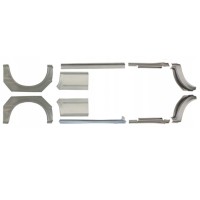 Reperaturka progu + błotnika tylnego do Ford Transit 2000-2013 / LWB / Lewa+Prawa / Zestaw 10640