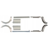 Reperaturka progu + błotnika tylnego do Ford Transit 2000-2013 / LWB / Lewa+Prawa / Zestaw 10630